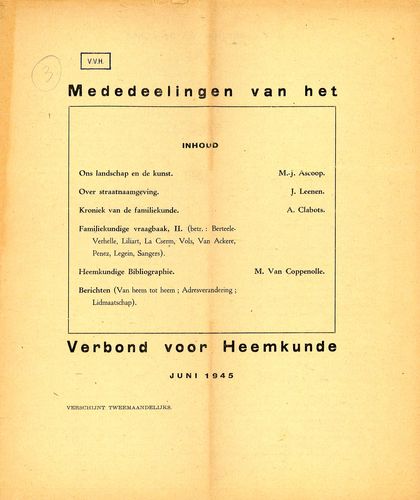Kaft van Mededeelingen 01-1945-3